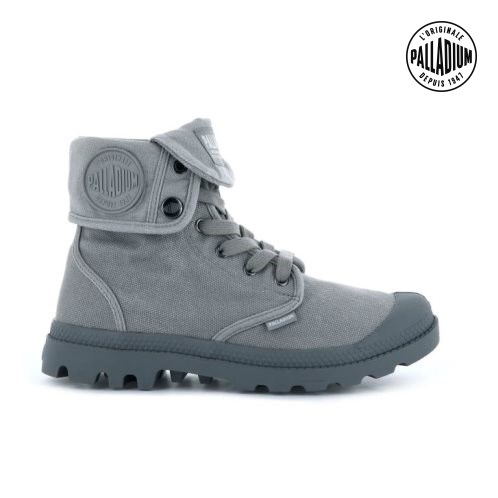 Palladium Baggy Men's Boots Dark Grey | UK T527-RJD